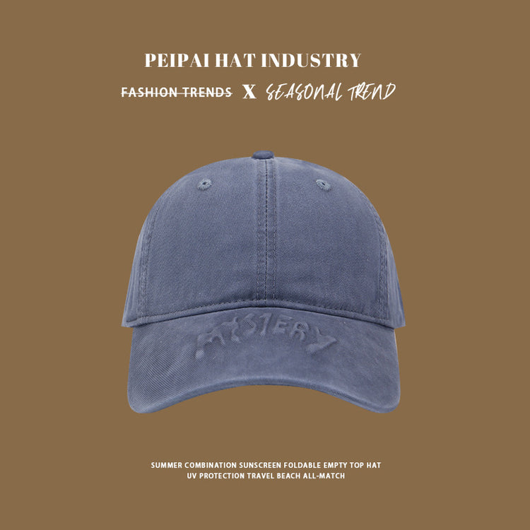 流行帽子|早春新款棒球帽子女純棉軟頂寬檐顯臉小遮陽帽學生穿搭鴨舌帽子男「C4883」24.12-5