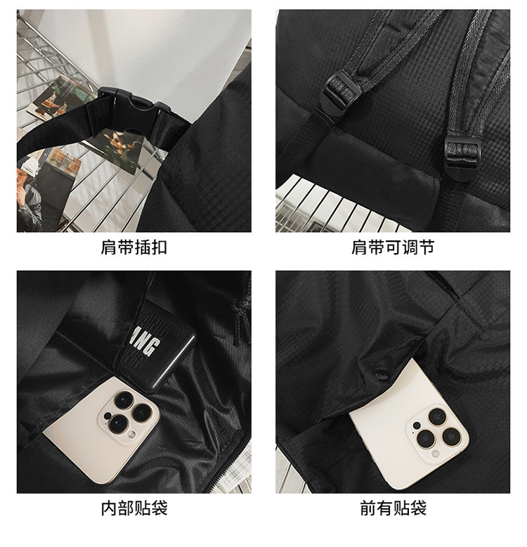 致青春|雙肩包男女款潮酷時尚手拎包簡約百搭通勤背包大容量防潑水旅行包「8339-125」24.12-5