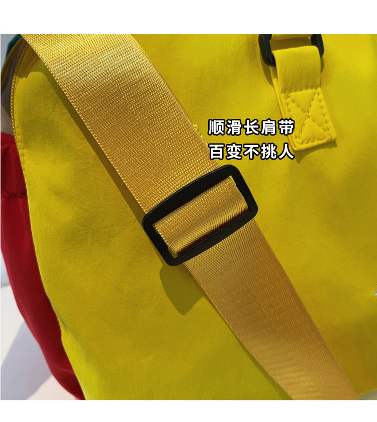 致青春|彩色行李袋旅行包運動收納街頭新款包多用途大容量輕便健身包「808-139」25.11-3