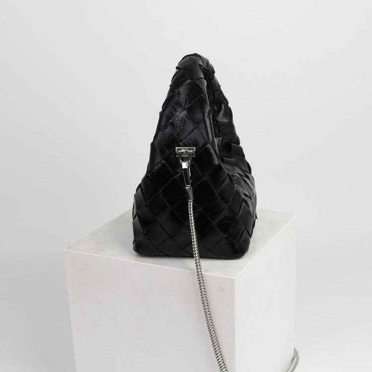 質感真皮|2024新牛皮手腕真皮便當訂製編織女包潮流歐美手柄單肩斜挎包「3328」24.04-4