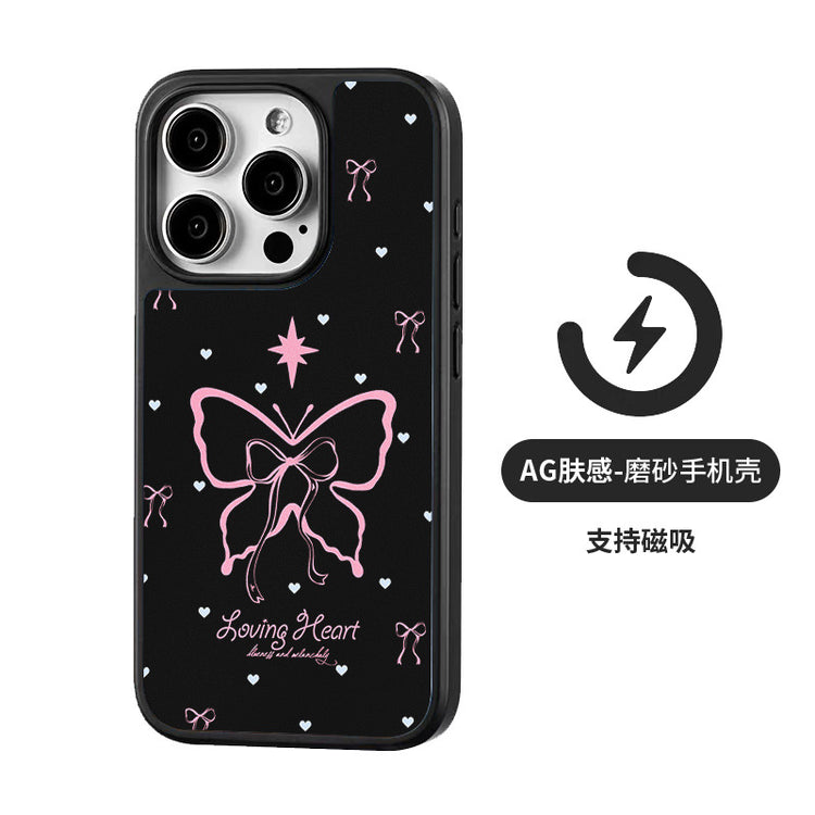 手機殼|蘋果16手機殼iPhone15pro適用ins風13Promax磁吸AG磨砂碳纖紋「LR1390」25.04-2