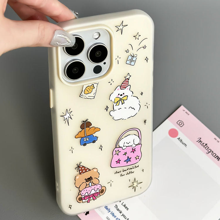 手機殼|蘋果16膚感果凍15pro手機殼iPhone14promax適用12卡通11批發「LR1145」24.11-1