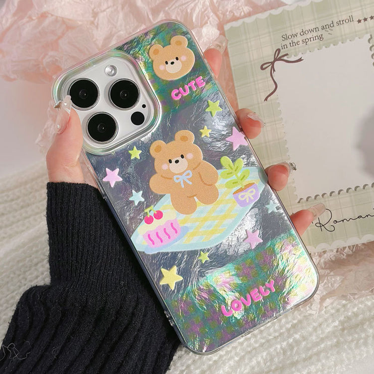 手機殼|15Promax可愛13卡通12適用iPhone14Pro冰川紋11蘋果16手機殼「WYB0955」25.02-1