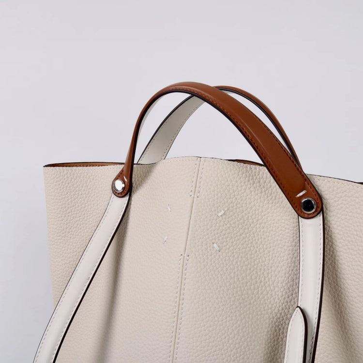 質感真皮|2025新款頭層牛皮手提托特包真皮水桶包小眾高級感腋下包時尚單肩包「2963」25.02-3