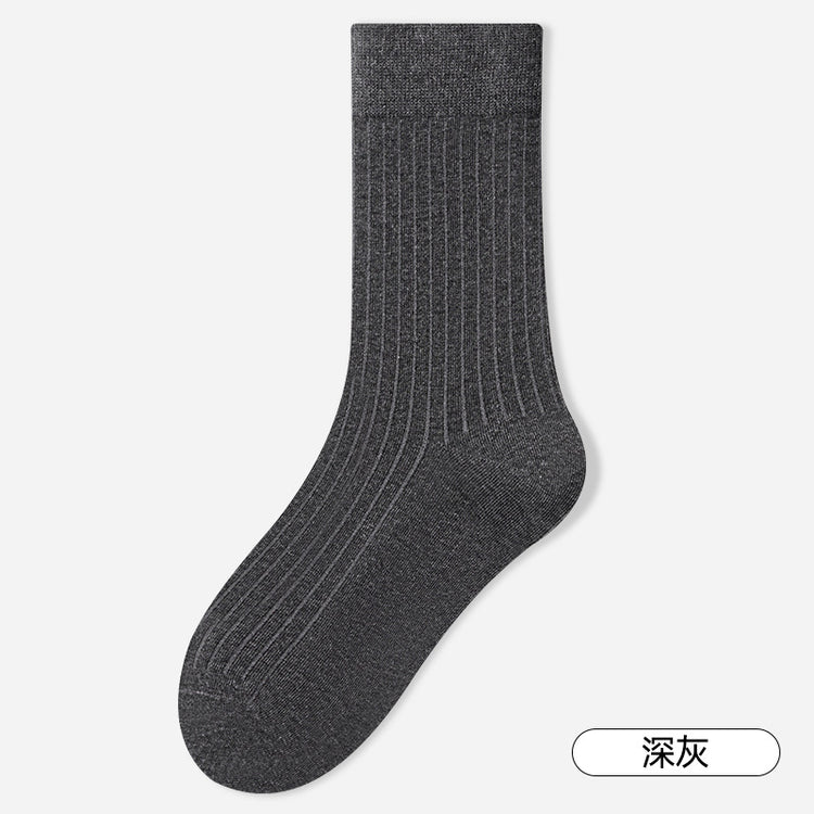 女襪|竪條顯瘦襪子女加固耐磨抗菌防臭中筒襪吸濕排汗加固耐磨堆堆襪「ZJ24045」24.12-2