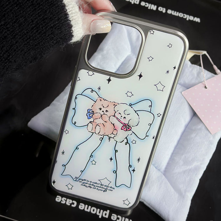 手機殼|蘋果16ProMax手機殼14plus電鍍銀邊滴膠iPhone16Pro高級感適「LR1561」25.04-4