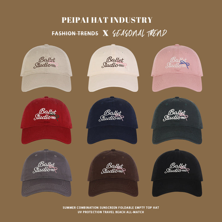 流行帽子|棒球帽女春秋新款休閒防曬帽戶外運動顯臉小時尚遮陽帽鴨舌帽子男「C4361」24.08-4