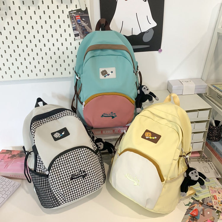致青春 | 新款小清新可愛女孩雙肩包大容量休閒旅行背包高顏值百搭學生書包「8079-126-128」25.04-2