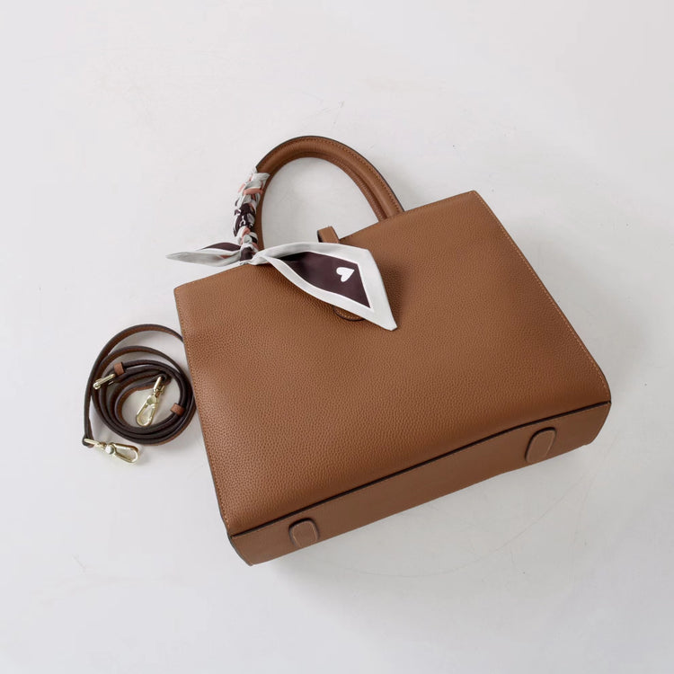 質感真皮|2025春夏新款手提包女士大容量質感單肩包簡約通勤斜背包小眾設計「OS793」25.05-2