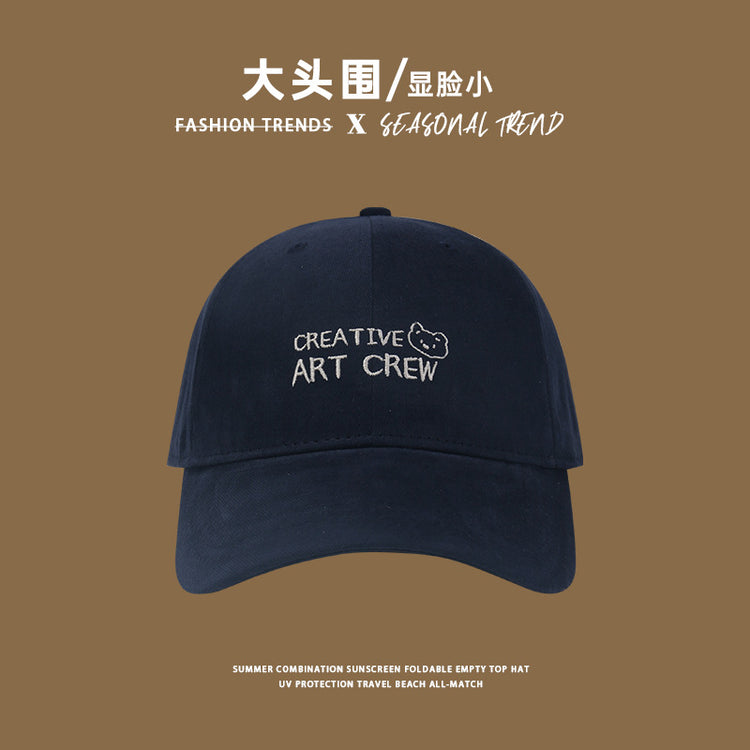 流行帽子|韓系早春大頭圍棒球帽女2025新款加大加深顯臉小遮陽帽運動鴨舌帽「C4897」25.01-1