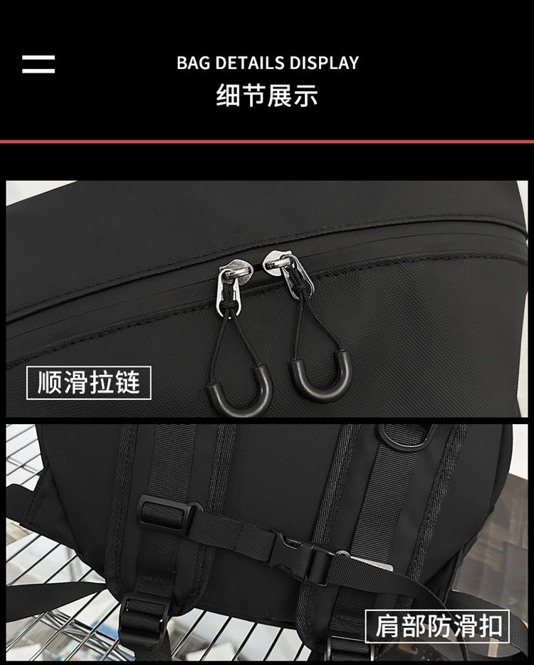 致青春|雙肩包男士大容量時尚潮流百搭背包原創潮牌純色國高中大學生書包「796-136」25.04-1