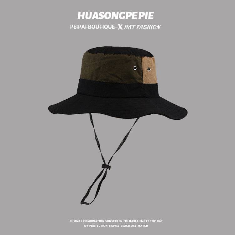 流行帽子|戶外登山漁夫帽女夏季高級感顯臉小防曬帽休閒百搭登山釣魚帽子男「C3641」24.01-4