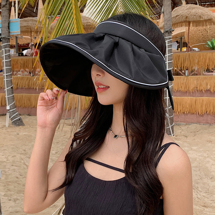 流行帽子|夏季新款防紫外線帽子女大帽檐遮陽漁夫帽戶外出遊百搭防曬太陽帽「C2031A」25.04-3