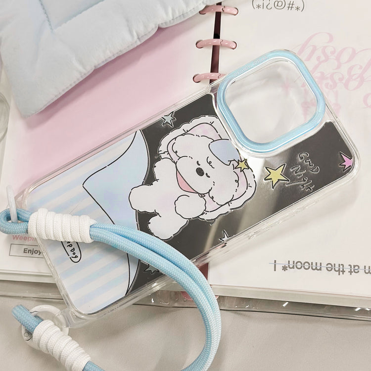手機殼|蘋果16手機殼15pro適用14掛繩鏡面iPhone批發12女款13promax「5LR1267」25.03-4