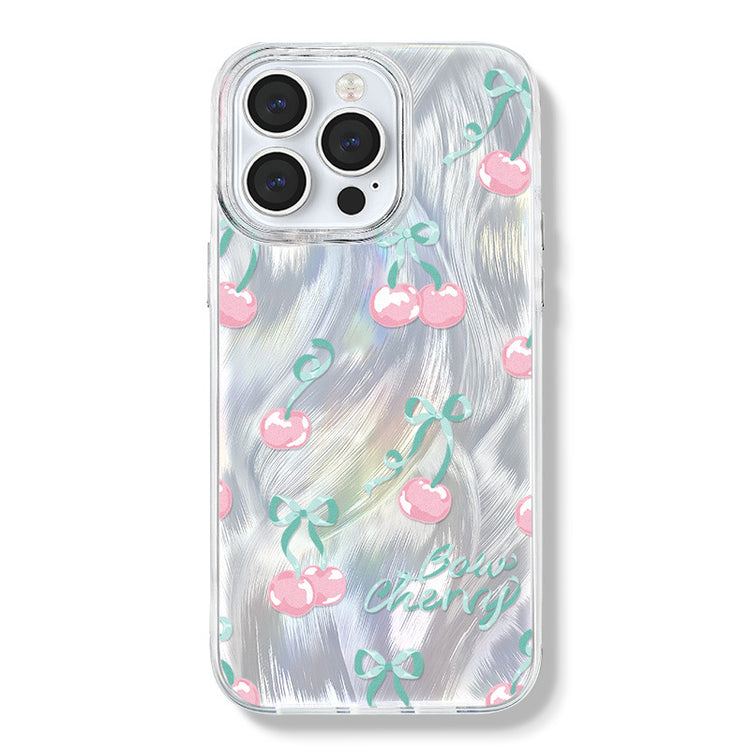 手機殼|蘋果15手機殼iPhone14Promax適用掛繩12大孔透明13羽紗11批發「LR0890」24.07