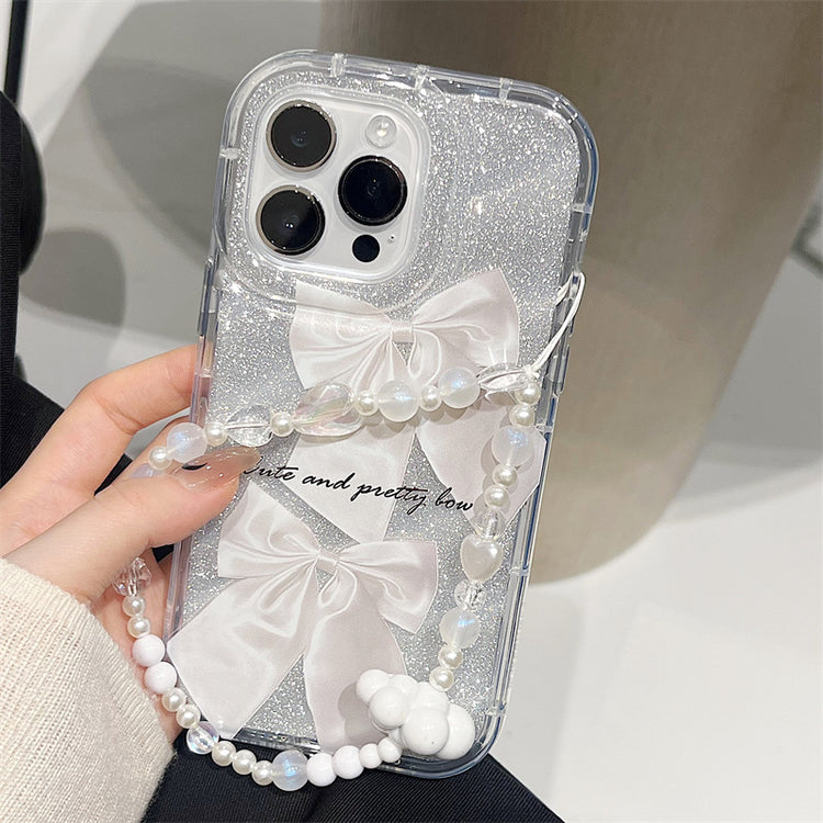 手機殼|華為mate60pro手機殼蘋果16閃粉紙iPhone15手鍊13適用幻影殼「LR0144」24.11-1