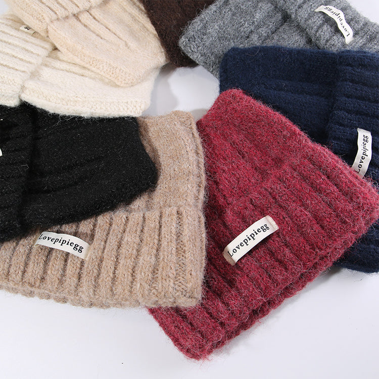 流行帽子|貓耳朵帽子女秋冬韓系大頭圍可愛保暖針織帽護耳顯臉小毛線冷帽潮「C5838」25.11-3