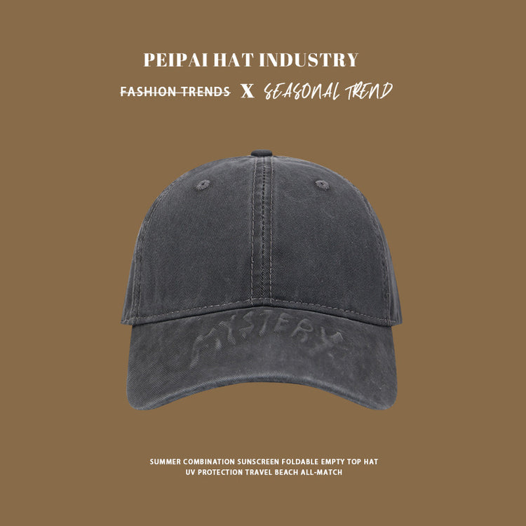 流行帽子|早春新款棒球帽子女純棉軟頂寬檐顯臉小遮陽帽學生穿搭鴨舌帽子男「C4883」24.12-5