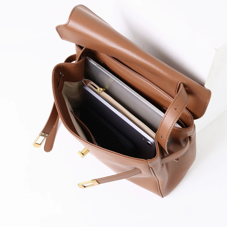 質感真皮|2025新款通勤復古百搭單肩斜背包外出上班公文包女包時尚潮流單肩包「6191L」25.12-1