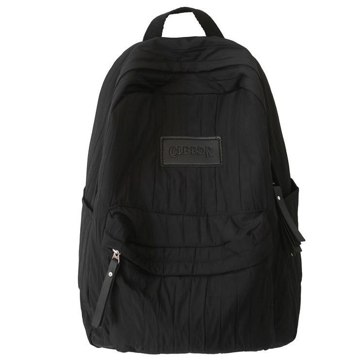 致青春|森系國中生少女書包輕便通勤百搭旅行背包簡約純色大容量雙肩包「179-126」25.03-3