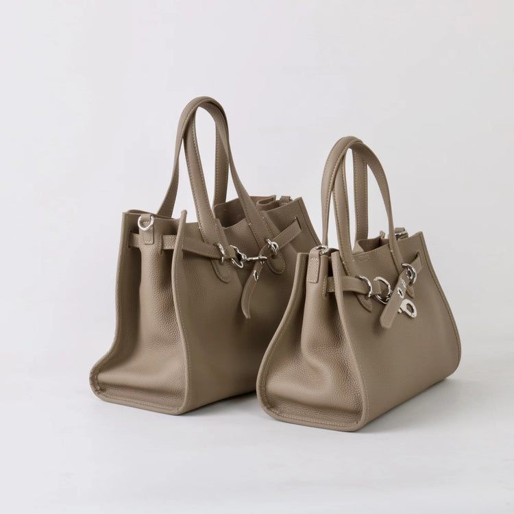 質感真皮|2025新款百搭高級大容量時尚手拎單肩斜背包通勤真皮女包質感「52930 523006」25.05-1