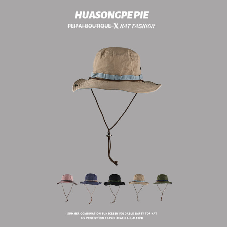 流行帽子|寬檐顯臉小高品質防曬帽戶外防紫外線爬山百搭登山帽時尚透氣帽子「C3978」24.05-4