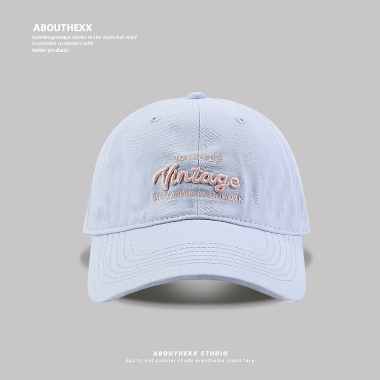 流行帽子|韓版小清新字母棒球帽女春夏百搭寬帽檐顯臉小遮陽鴨舌帽子學生潮「C5067」25.03-4