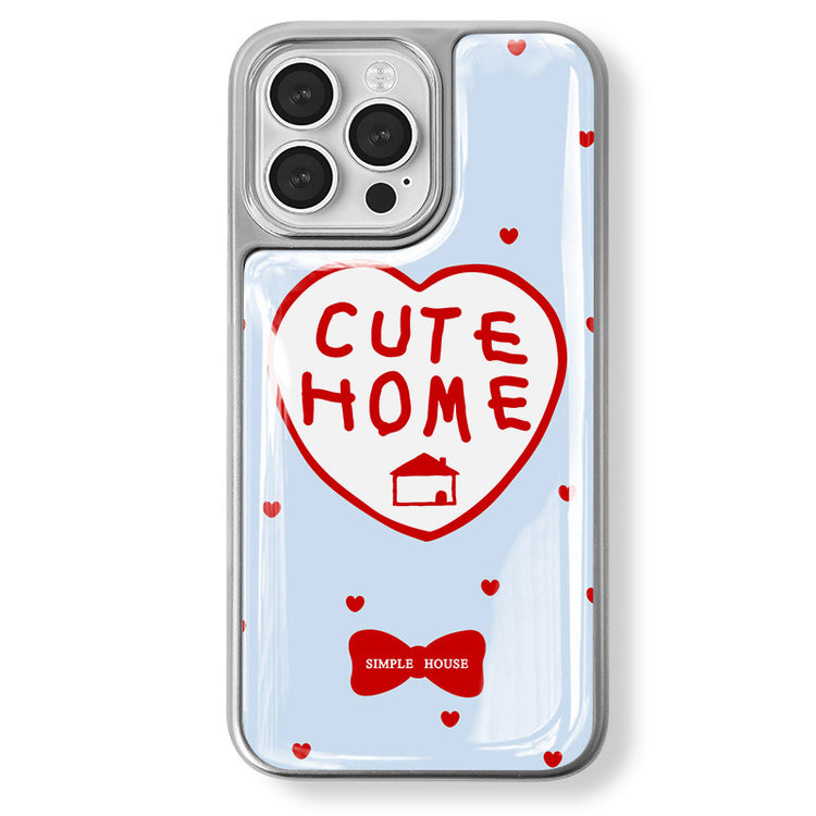 手機殼|ins風手機殼15Pro蘋果16適用華為mate60電鍍銀邊滴膠iPhone14「LR1609」25.04-5