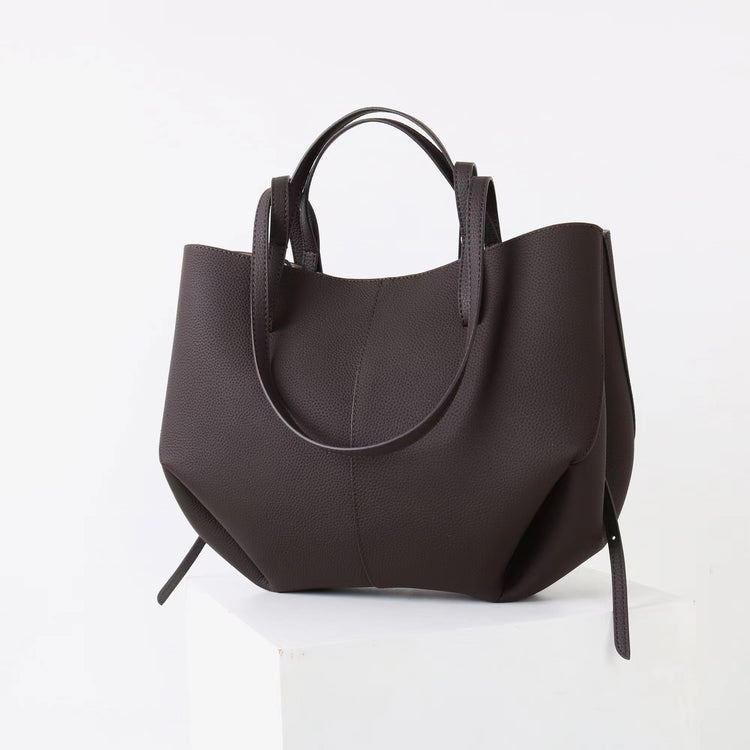 質感真皮|2025新款高級感輕奢頭層牛皮翅膀手提單肩子母通勤包斜挎托特包包「9230」25.11-4