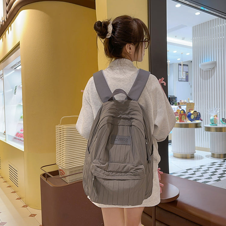 致青春|森系國中生少女書包輕便通勤百搭旅行背包簡約純色大容量雙肩包「179-126」25.03-3