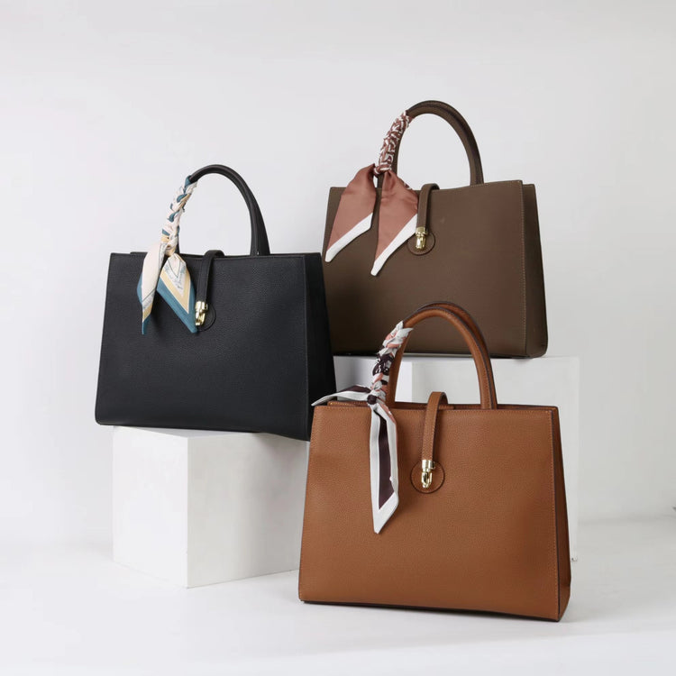 質感真皮|2025春夏新款手提包女士大容量質感單肩包簡約通勤斜背包小眾設計「OS793」25.05-2