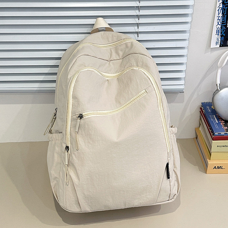 致青春 | 簡約百搭男女雙肩包休閒旅行通勤背包大容量質感學生書包「1012-127」25.04-4