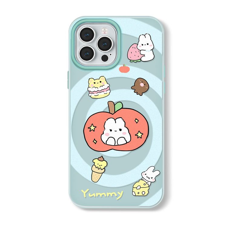 手機殼|iPhone16promax手機殼14膚感果凍蘋果15pro適用12手繩13卡通「WL0307」24.09-2