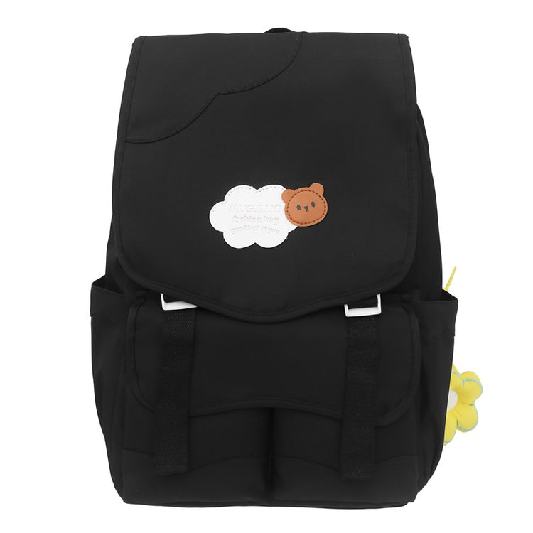 致青春|2024年流行韓版拼色雙肩包女高顏值少女心甜美背包可愛國高中小學生書包「749-134」24.07-5