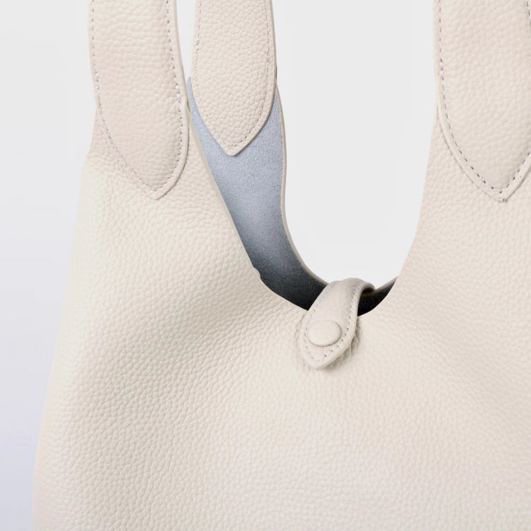 質感真皮|新款頭層牛皮水桶包菜籃手提女真皮高級感托特包荔枝紋包包「9017」25.03-2