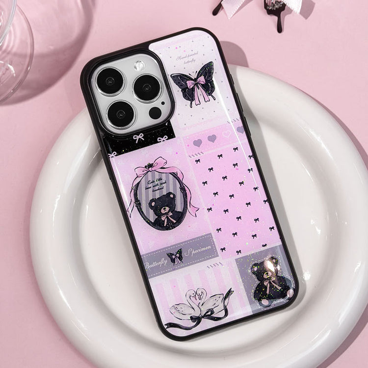 手機殼|蘋果16promax手機殼15閃粉滴膠iPhone12適用14可愛13pro女款「LR1385」25.04-4