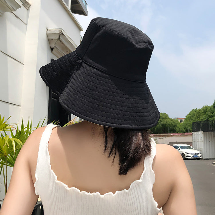 流行帽子|帽子女雙面漁夫帽日系大沿韓版遮陽帽夏季百搭防曬防紫外線太陽帽「E09419」25.03-2