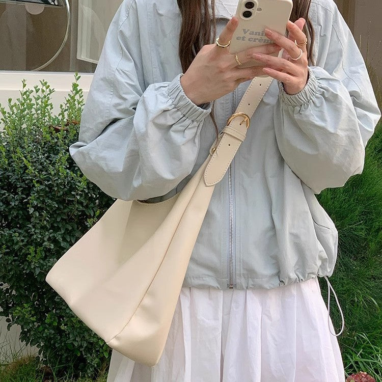 日韓流行 | 托特包包女2025新款大容量時尚質感單肩腋下包休閒百搭通勤斜挎包「9565#」25.04-2