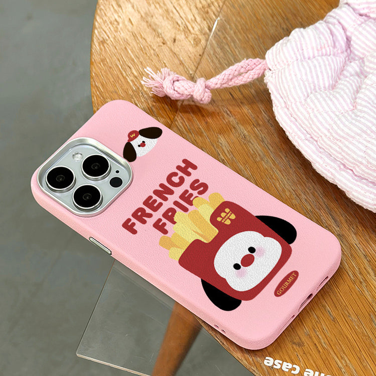 手機殼|iPhone16適用15批發14蘋果13Promax手機殼12銀框皮紋殼11卡通「LR1177」25.04-3