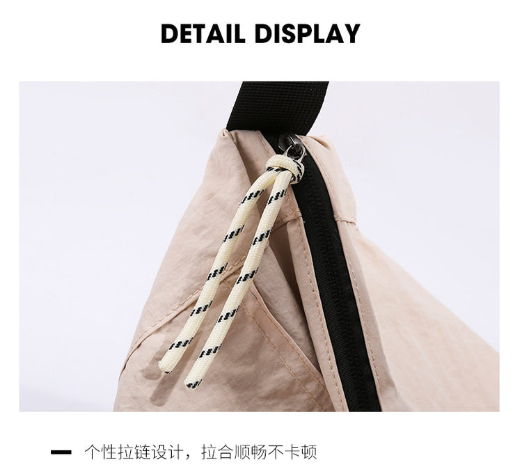 致青春 | 慵懶風包包女日系簡約休閒肩包小眾設計中性包包街頭潮流斜背包「90667-23」24.10-3