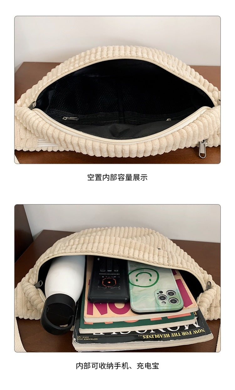 致青春|斜背包女簡約包男大容量胸包日系潮牌背包學生腰包 單肩包女「513-121」24.10-1