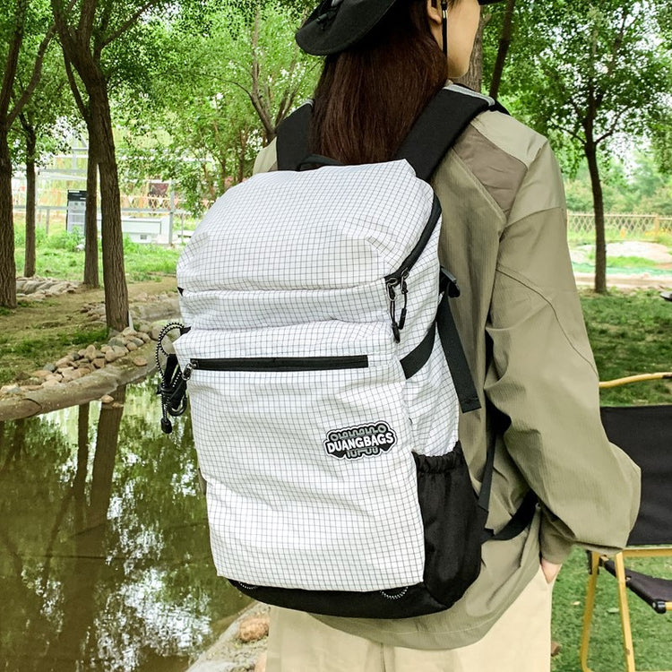 致青春|時尚大容量雙肩包輕便休閒旅行背包高級感小眾設計感通用登山包「802-101」25.12-2