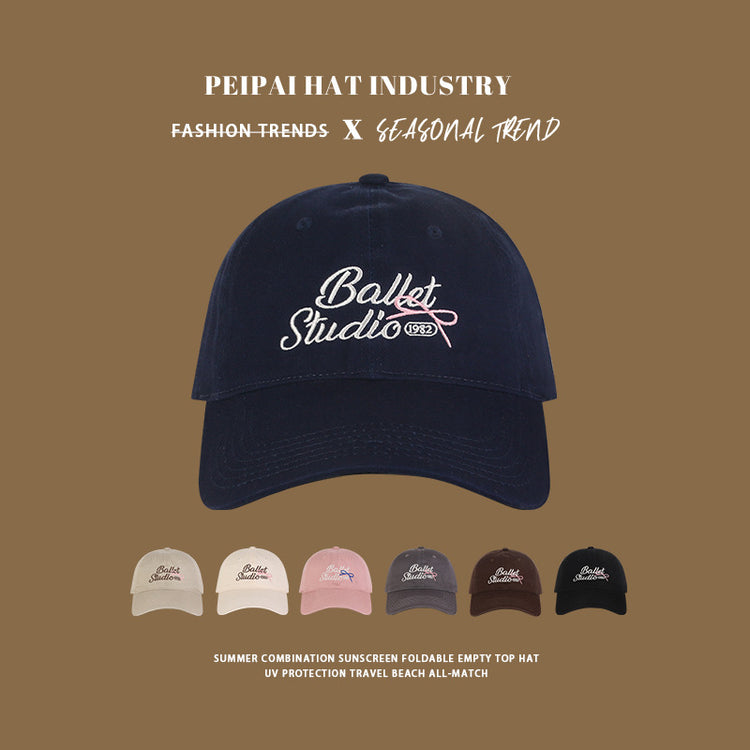 流行帽子|棒球帽女春秋新款休閒防曬帽戶外運動顯臉小時尚遮陽帽鴨舌帽子男「C4361」24.08-4