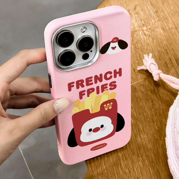 手機殼|iPhone16適用15批發14蘋果13Promax手機殼12銀框皮紋殼11卡通「LR1177」25.04-3