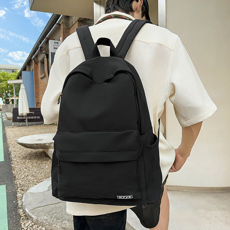 致青春|韓版ins大容量校園簡約時尚純色書包女大學生國中高中生雙肩背包「6062-128」25.07-4