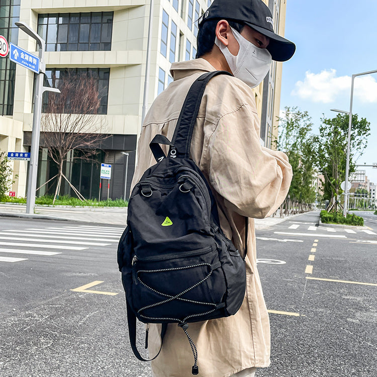 致青春|旅遊輕便小背包女2024新款戶外登山包超輕防細雨尼龍休閒小書包男「8019-128」24.10-1