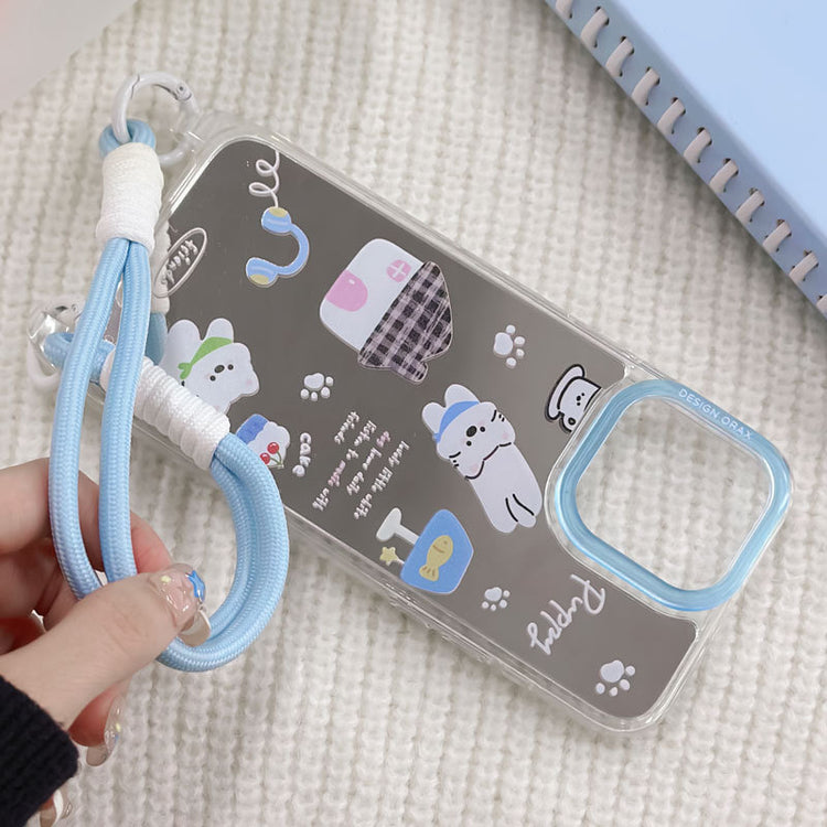 手機殼|蘋果16手機殼14掛繩鏡面可iPhone15pro適用13promax批發12「5LR1253」25.03-4