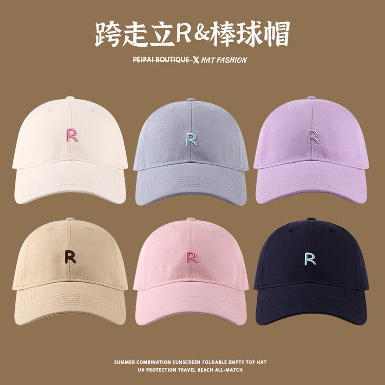 流行帽子|棒球帽防曬防紫外線遮臉防曬帽顯臉小出行騎車防曬太陽帽鴨舌帽男「C3966」24.05-3