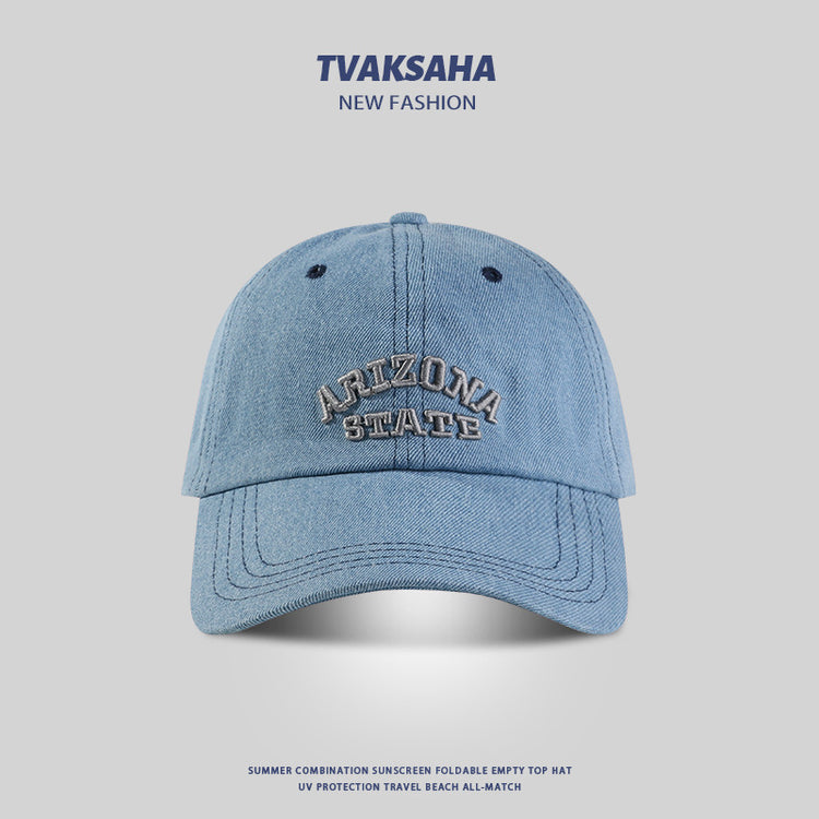 流行帽子|牛仔棒球帽夏季時尚百搭鴨舌帽潮流ins韓系戶外防紫外線太陽帽男「C4112」24.07-3