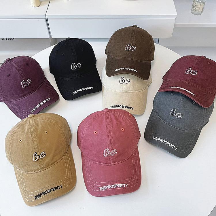 流行帽子|韓版棒球帽春夏時尚字母刺繡鴨舌帽百搭學生顯臉小戶外遮陽防曬帽「C4887」24.12-5